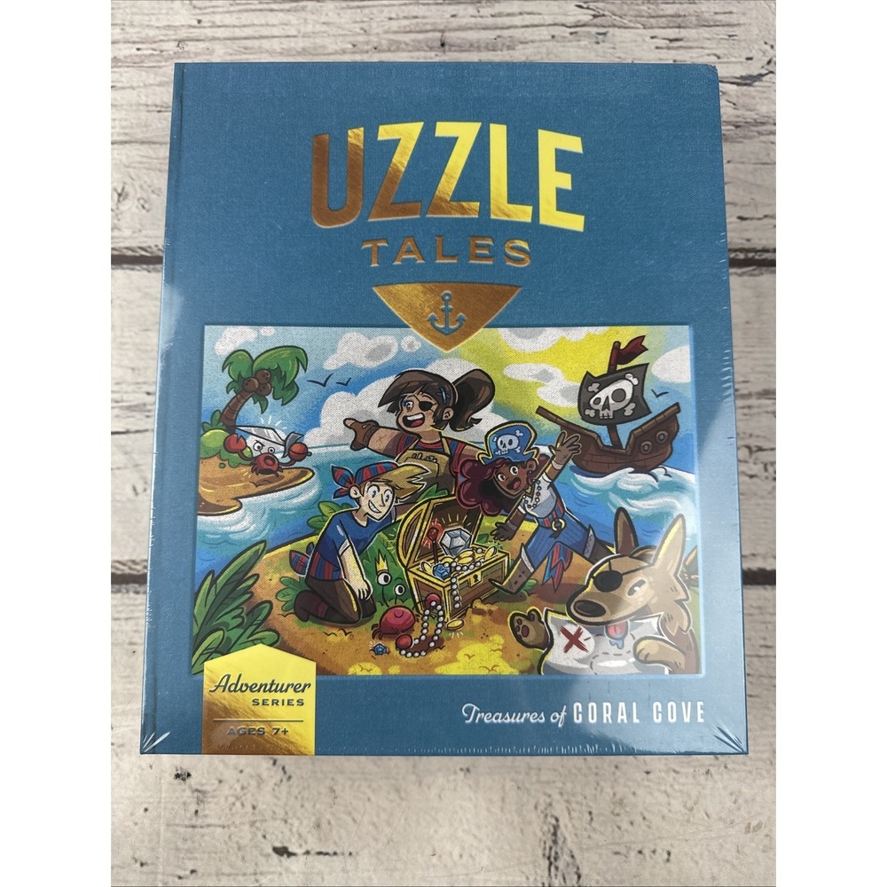 NEW The Uzzle Tales Reading Board Game Adventure Series Treasures Of Coral Cove